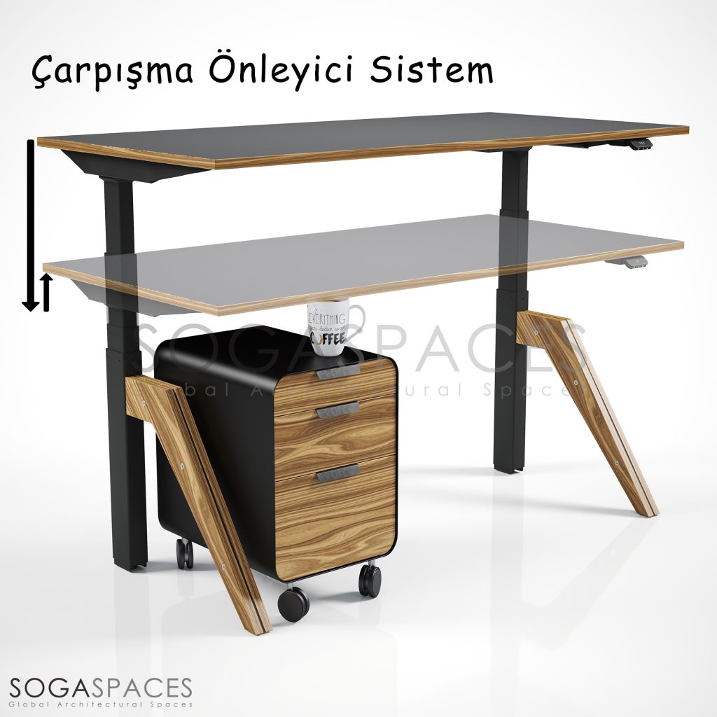 Regula Desk Dandy W - Elektrikli Yükseklik ayarlı Çalışma Masası