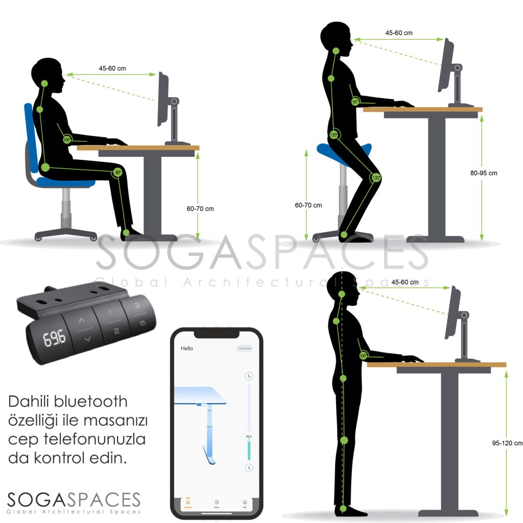Regula Desk - Elektrikli Yüksekliği Ayarlanabilir Çalışma Masası
