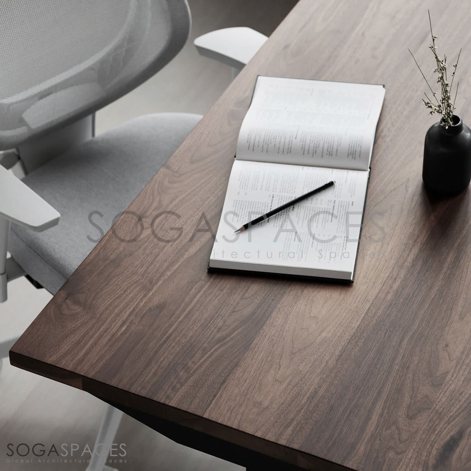 Regula Desk Solid S - Elektrikli Yüksekliği Ayarlanabilir Düz Kenar Masif Ceviz Çalışma Masası - Görsel 10