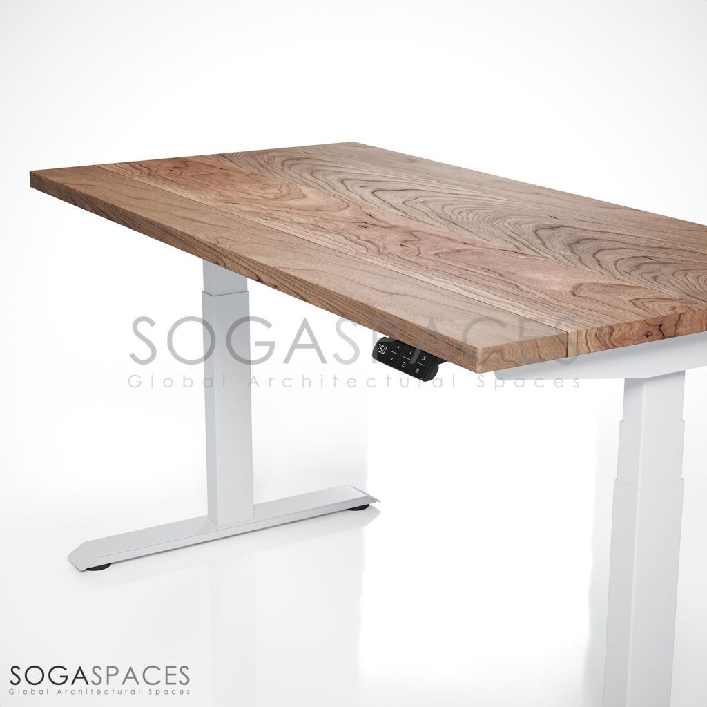 Regula Desk Solid S - Elektrikli Yüksekliği Ayarlanabilir Düz Kenar Masif Ceviz Çalışma Masası