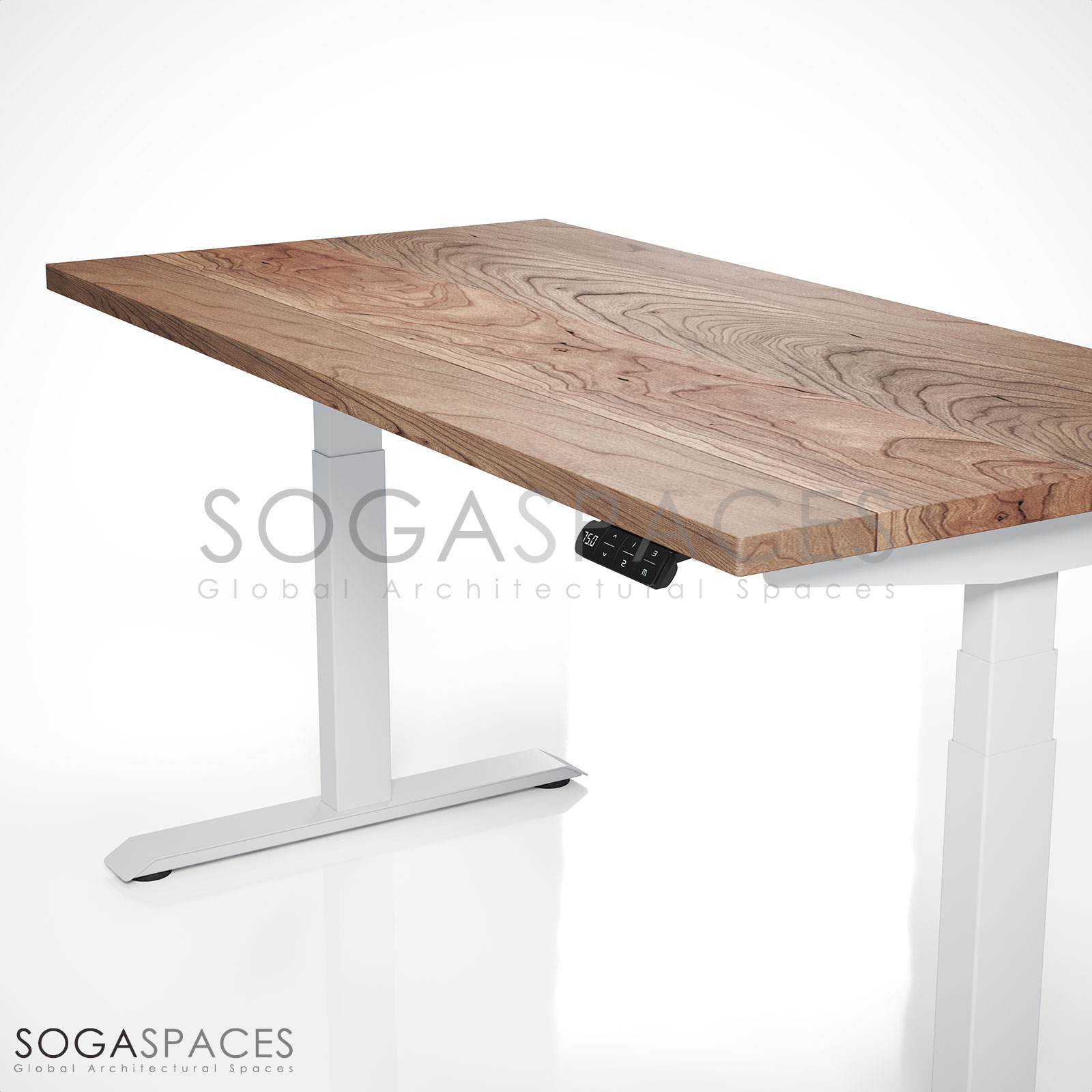Regula Desk Solid S - Elektrikli Yüksekliği Ayarlanabilir Düz Kenar Masif Ceviz Çalışma Masası - Görsel 12