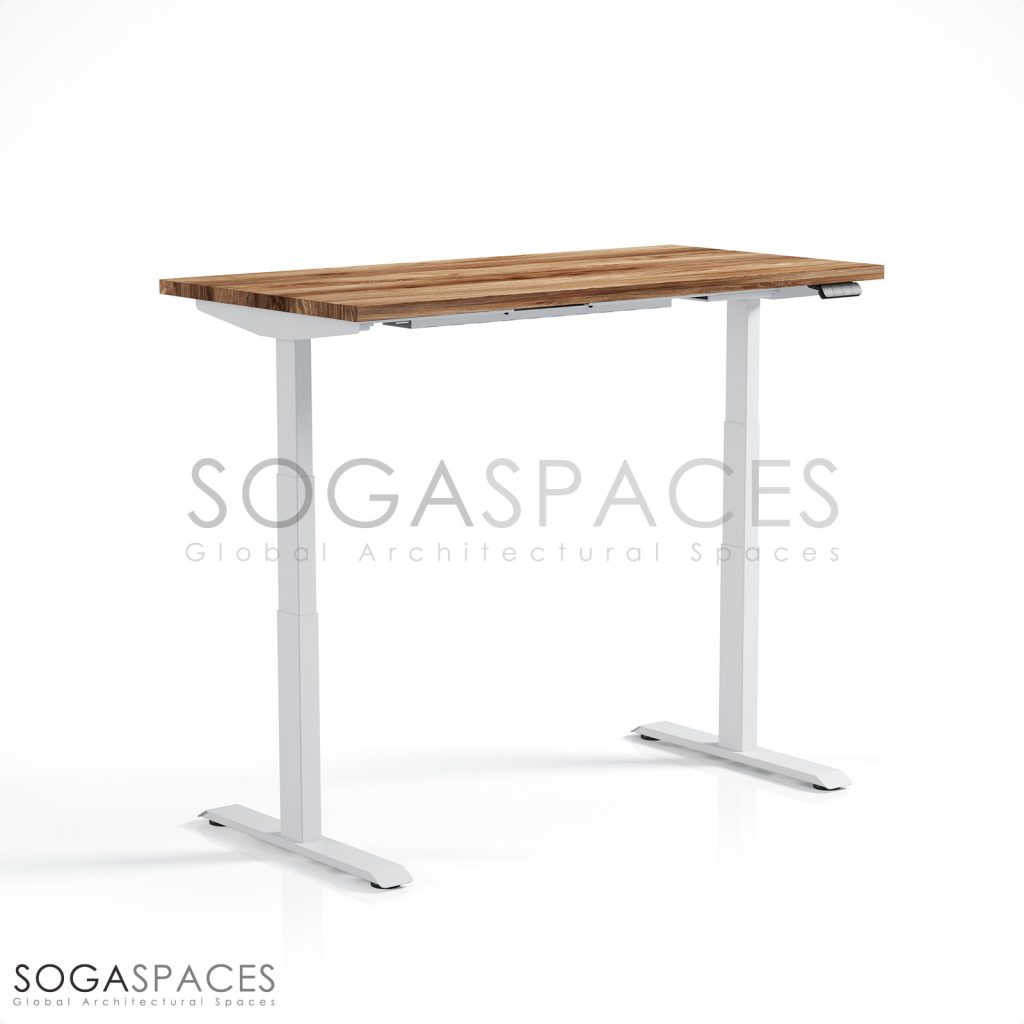 Regula Desk Solid S - Elektrikli Yüksekliği Ayarlanabilir Düz Kenar Masif Ceviz Çalışma Masası