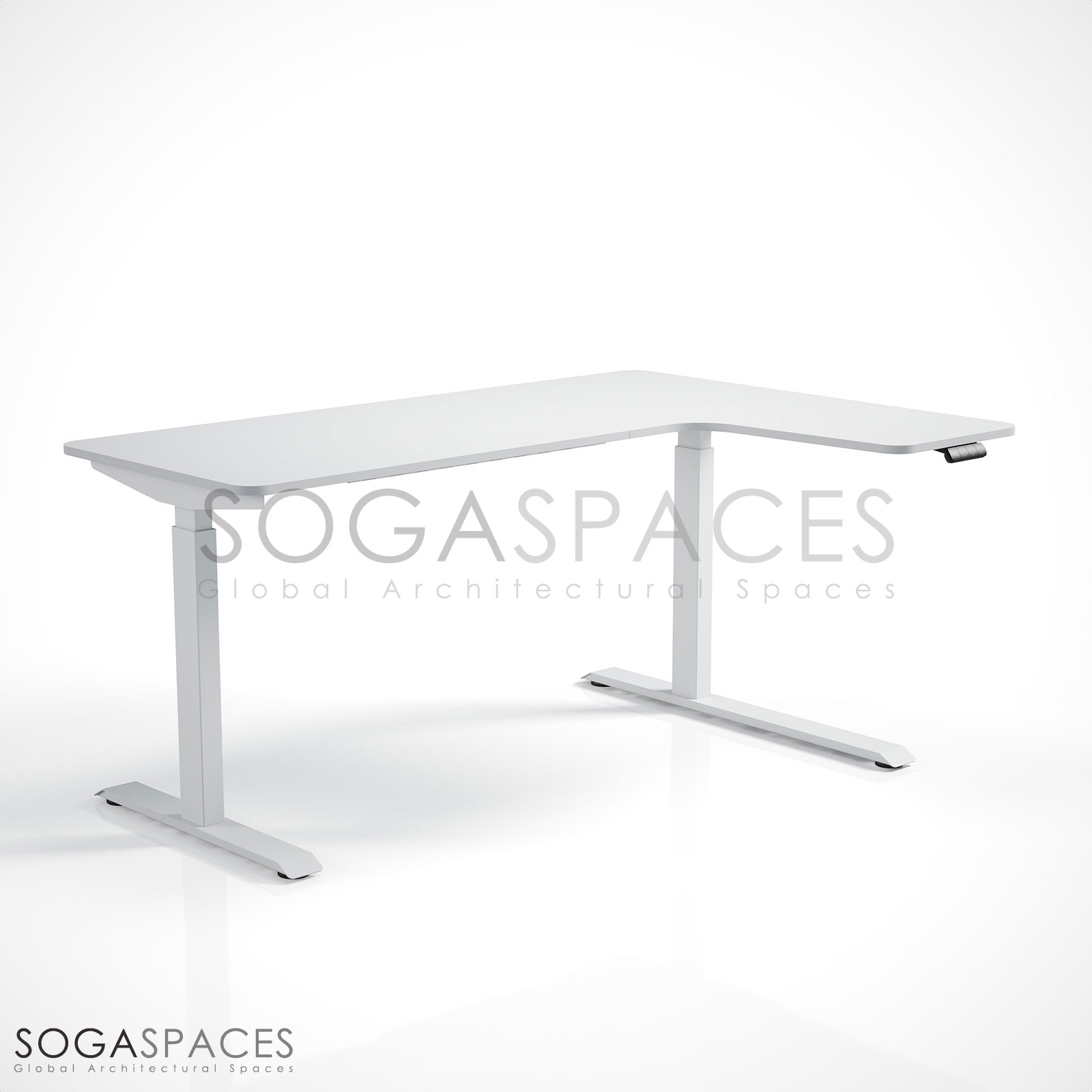 Regula Desk L Type Short - Elektrikli Yükseklik Ayarlı Kısa L Tipi Çalışma Masası - Görsel 13