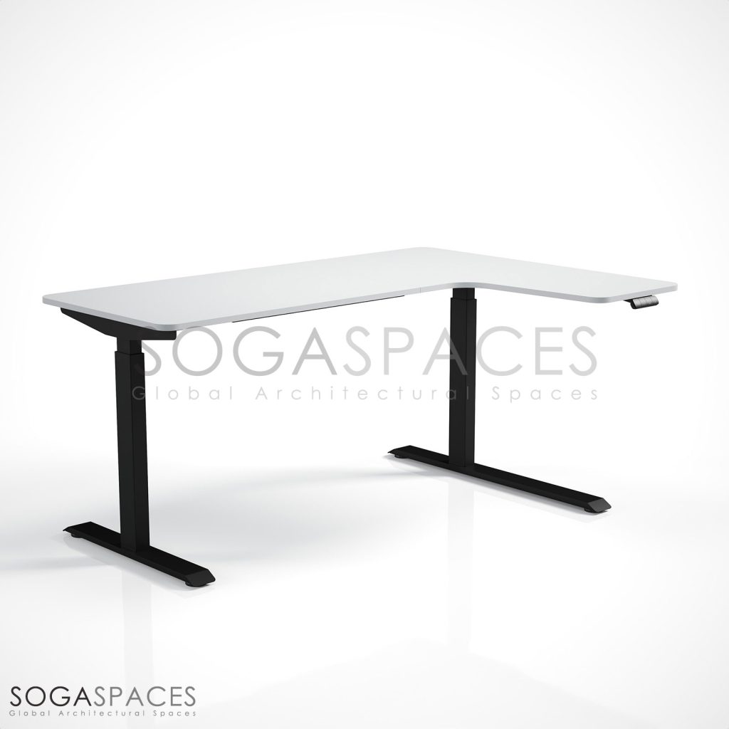 Regula Desk L Type Short - Elektrikli Yükseklik Ayarlı Kısa L Tipi Çalışma Masası