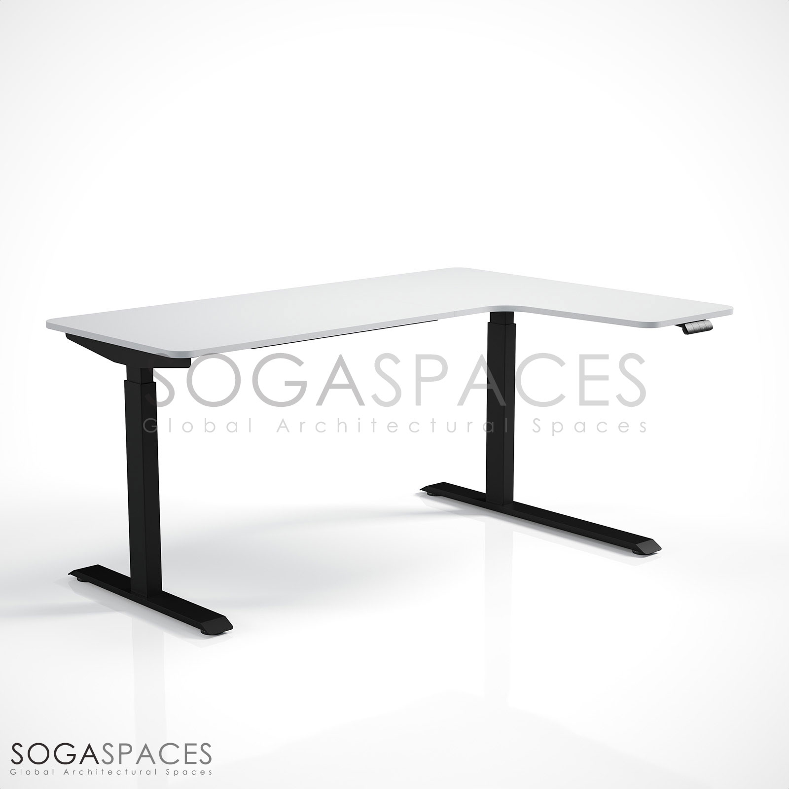 Regula Desk L Type Short - Elektrikli Yükseklik Ayarlı Kısa L Tipi Çalışma Masası - Görsel 16