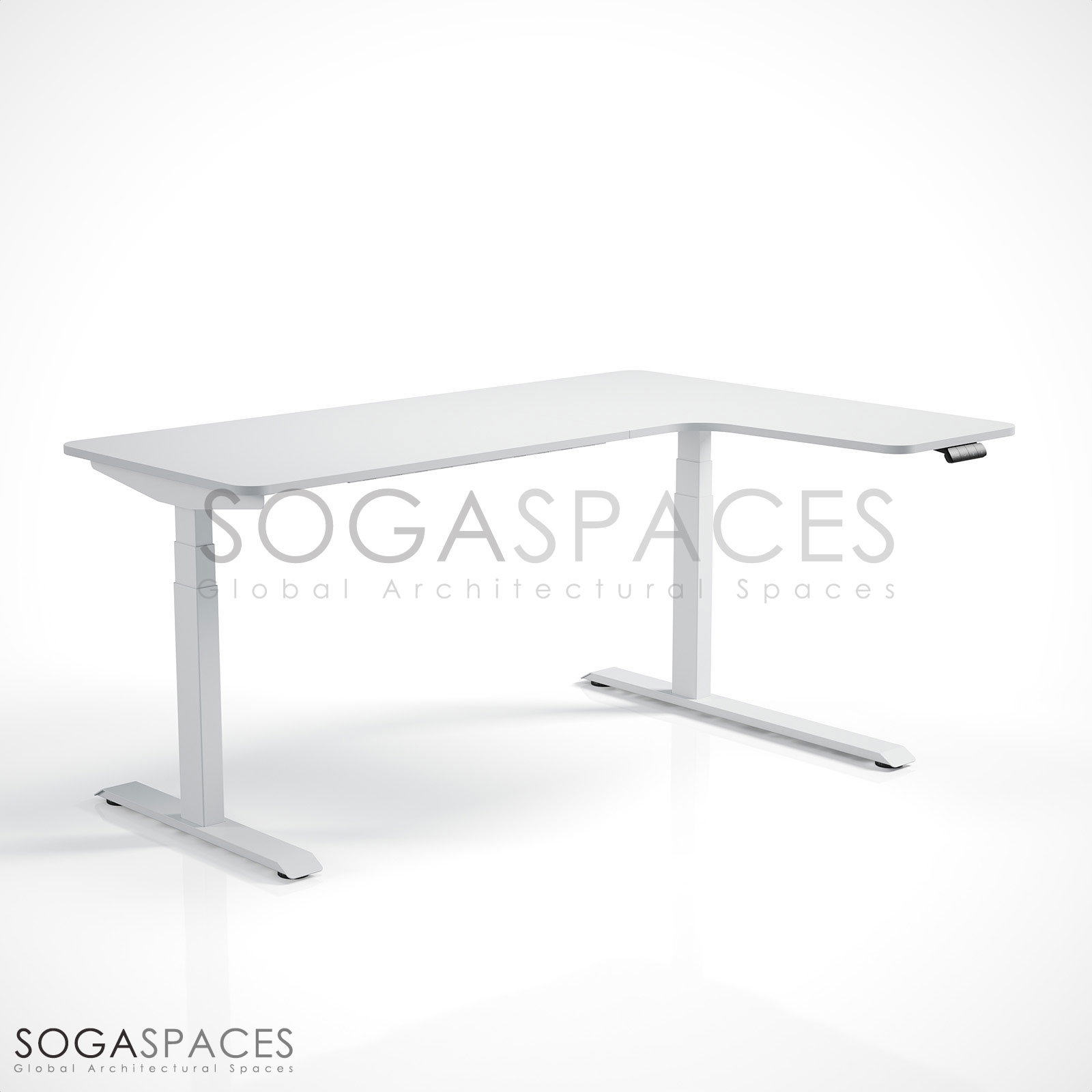 Regula Desk L Type Short - Elektrikli Yükseklik Ayarlı Kısa L Tipi Çalışma Masası - Görsel 19