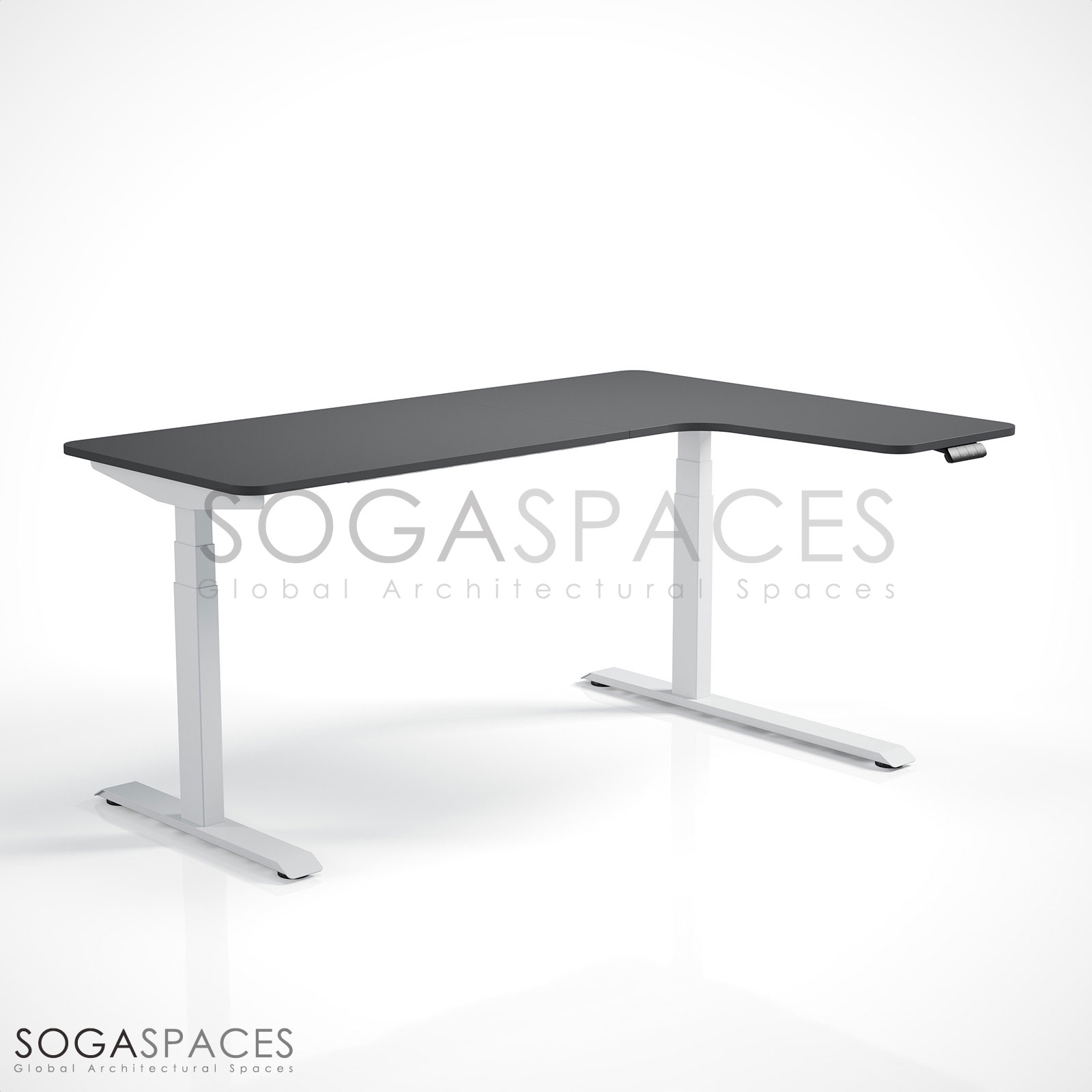 Regula Desk L Type Short - Elektrikli Yükseklik Ayarlı Kısa L Tipi Çalışma Masası - Görsel 21