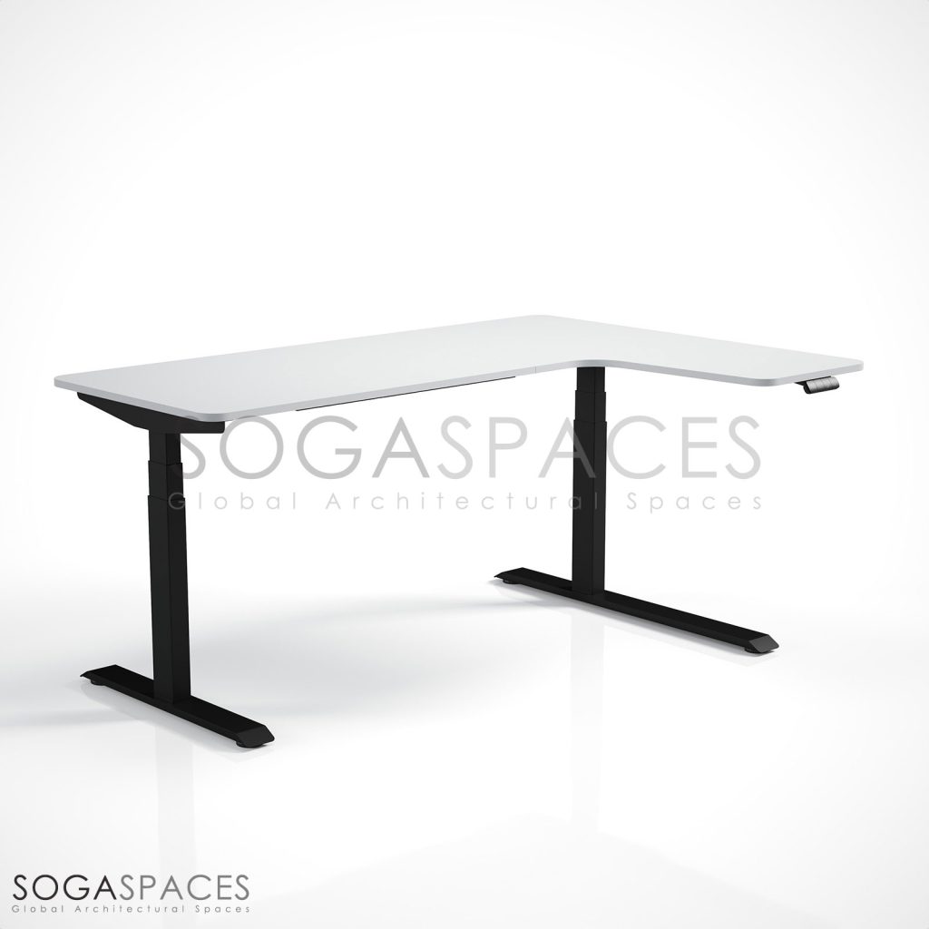 Regula Desk L Type Short - Elektrikli Yükseklik Ayarlı Kısa L Tipi Çalışma Masası