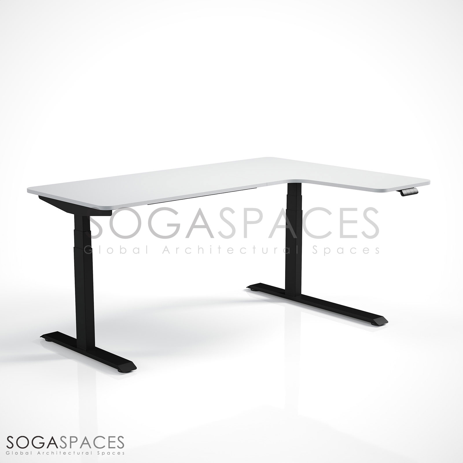 Regula Desk L Type Short - Elektrikli Yükseklik Ayarlı Kısa L Tipi Çalışma Masası - Görsel 22