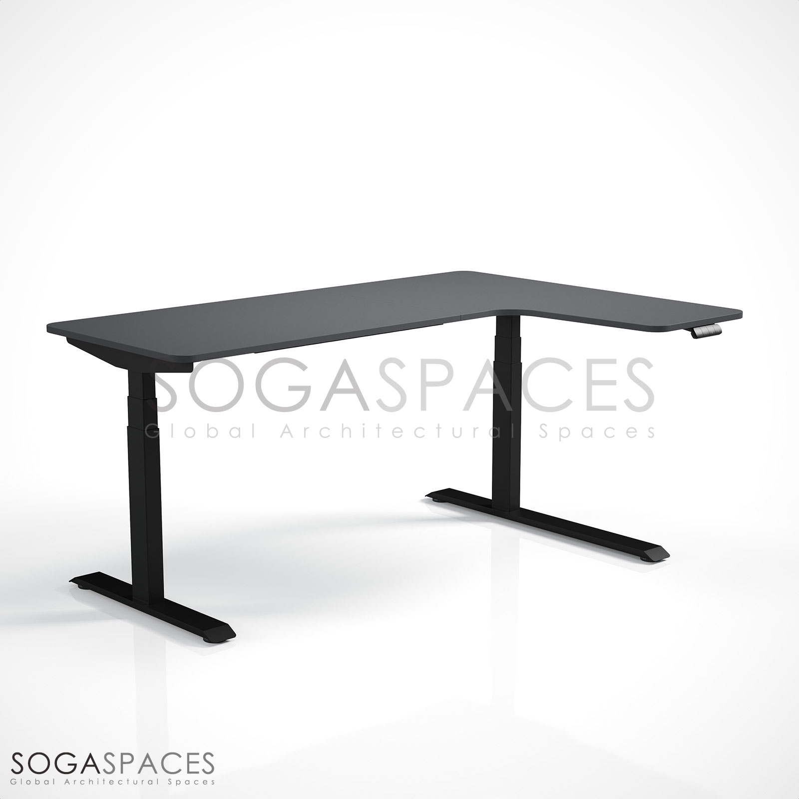 Regula Desk L Type Short - Elektrikli Yükseklik Ayarlı Kısa L Tipi Çalışma Masası - Görsel 24