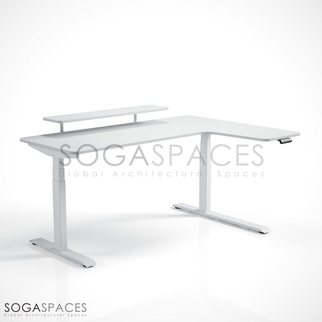 Regula Desk L Type Short - Elektrikli Yükseklik Ayarlı Kısa L Tipi Çalışma Masası