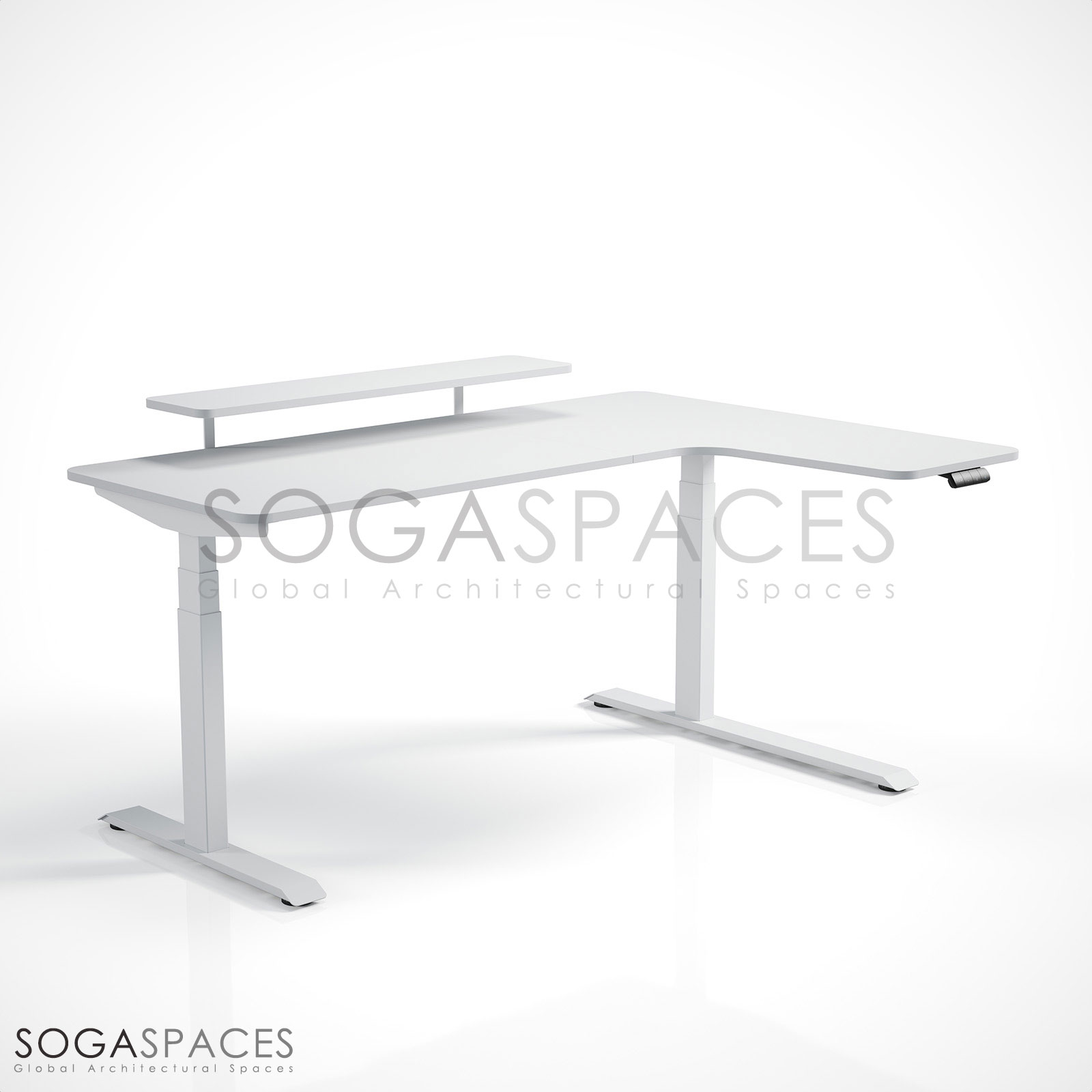 Regula Desk L Type Short - Elektrikli Yükseklik Ayarlı Kısa L Tipi Çalışma Masası - Görsel 31