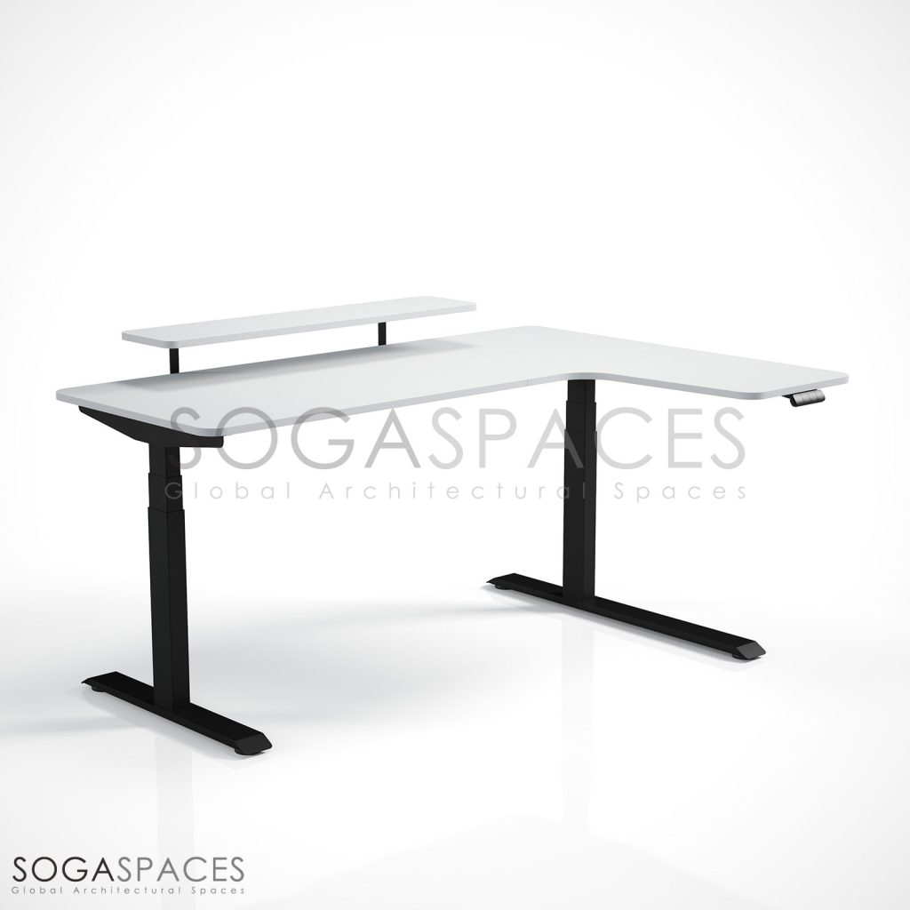 Regula Desk L Type Short - Elektrikli Yükseklik Ayarlı Kısa L Tipi Çalışma Masası