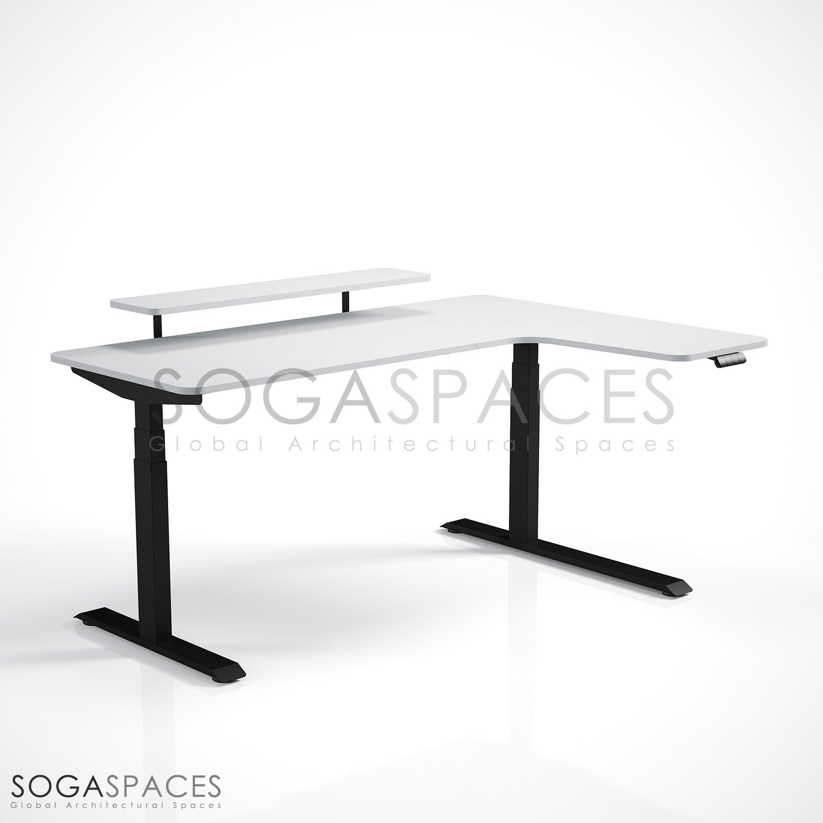 Regula Desk L Type Short - Elektrikli Yükseklik Ayarlı Kısa L Tipi Çalışma Masası - Görsel 34
