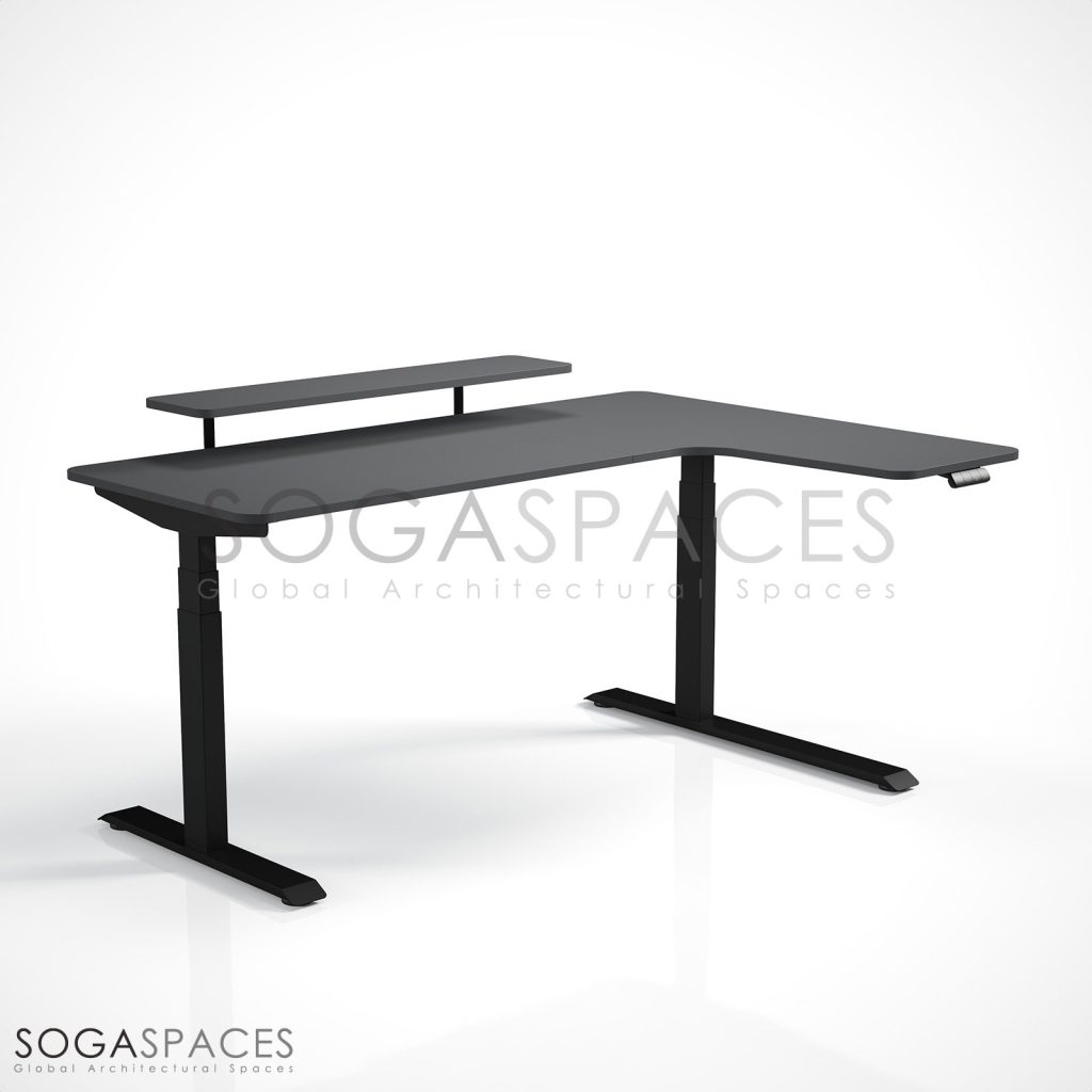 Regula Desk L Type Short - Elektrikli Yükseklik Ayarlı Kısa L Tipi Çalışma Masası