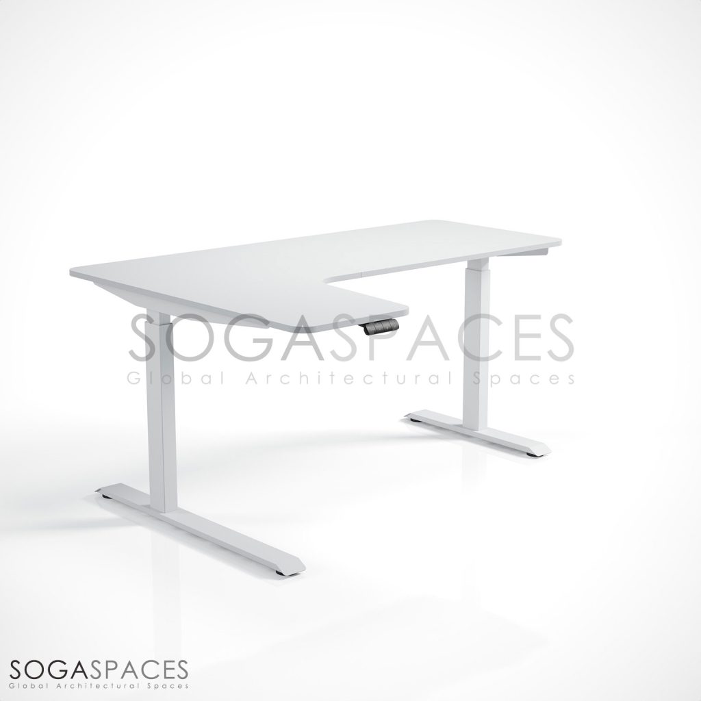 Regula Desk L Type Short - Elektrikli Yükseklik Ayarlı Kısa L Tipi Çalışma Masası