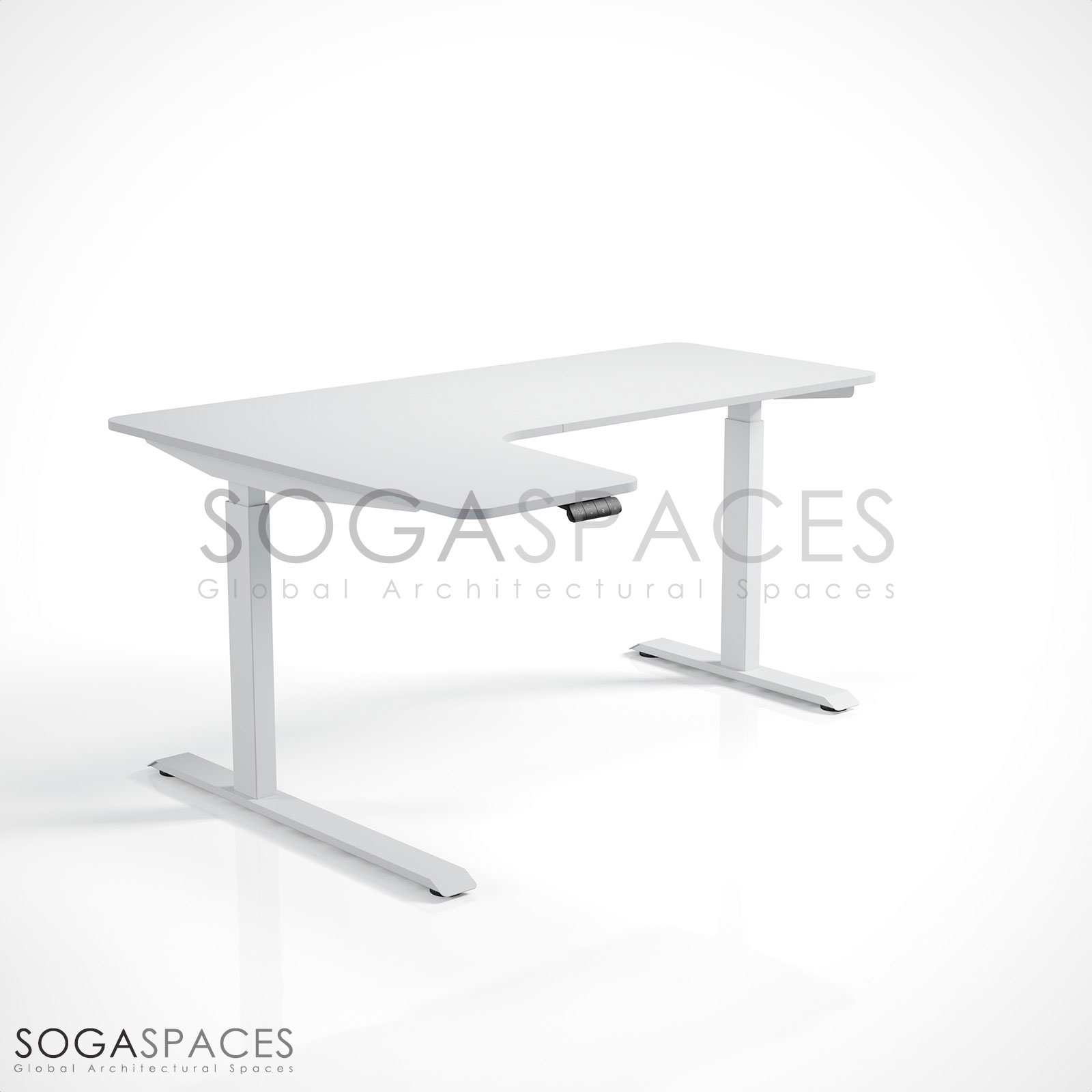 Regula Desk L Type Short - Elektrikli Yükseklik Ayarlı Kısa L Tipi Çalışma Masası - Görsel 37