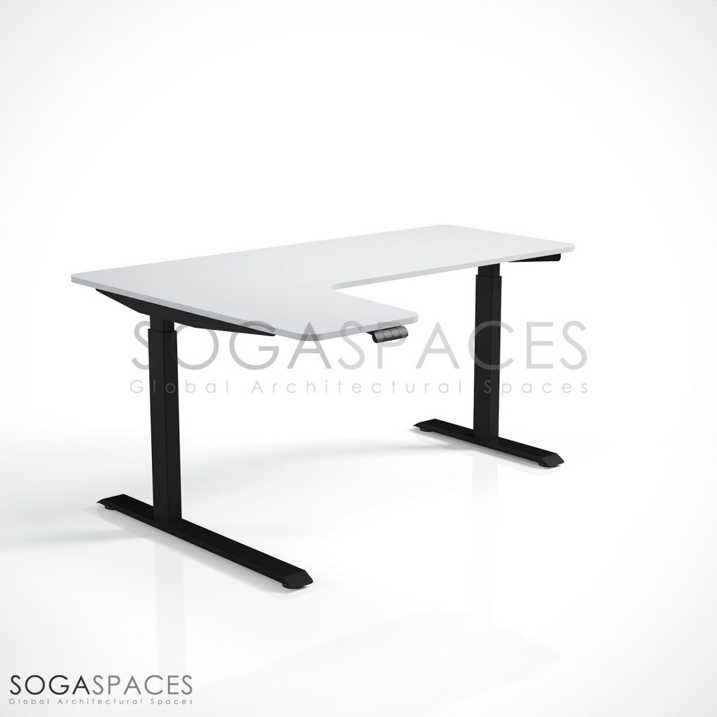 Regula Desk L Type Short - Elektrikli Yükseklik Ayarlı Kısa L Tipi Çalışma Masası