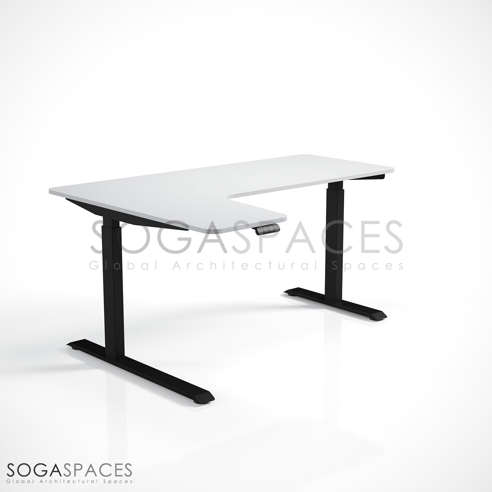 Regula Desk L Type Short - Elektrikli Yükseklik Ayarlı Kısa L Tipi Çalışma Masası - Görsel 40