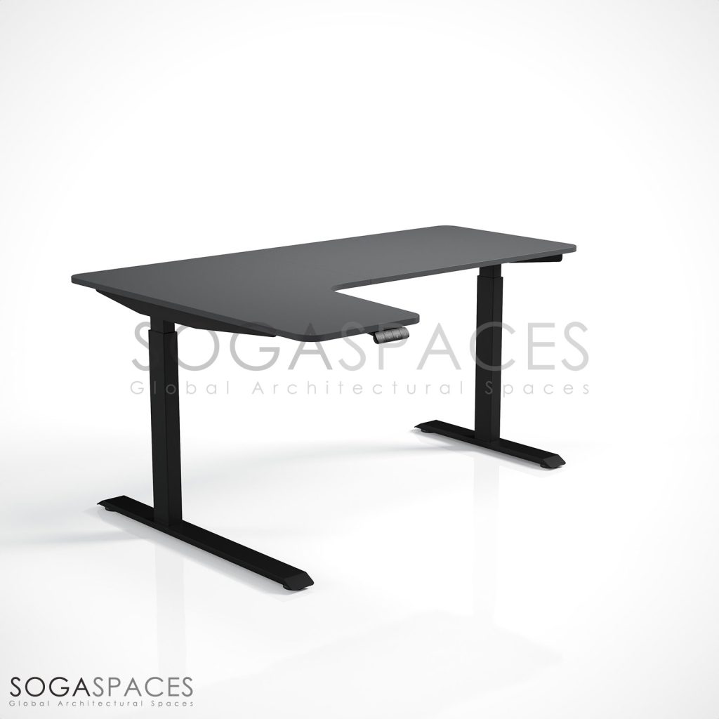Regula Desk L Type Short - Elektrikli Yükseklik Ayarlı Kısa L Tipi Çalışma Masası