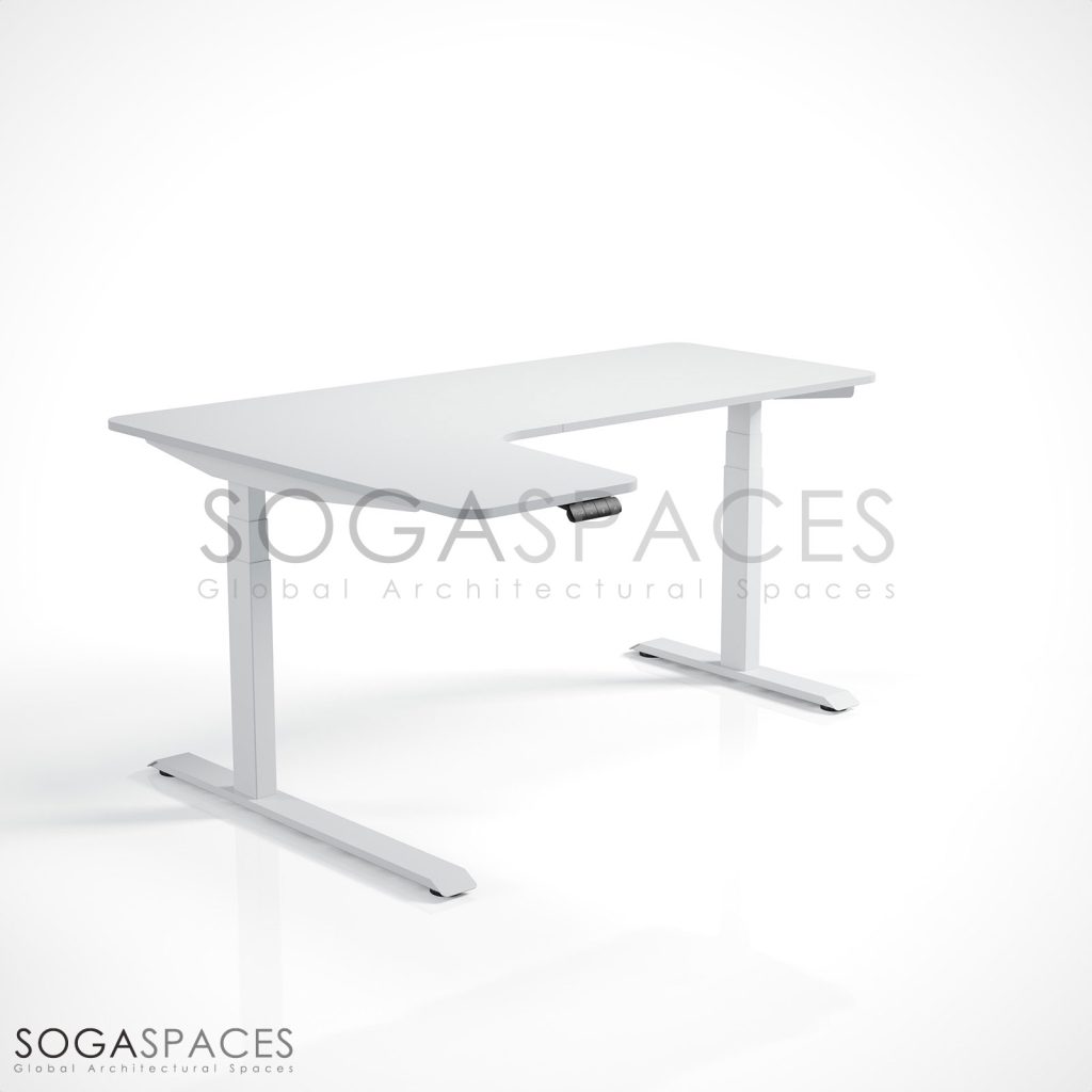 Regula Desk L Type Short - Elektrikli Yükseklik Ayarlı Kısa L Tipi Çalışma Masası