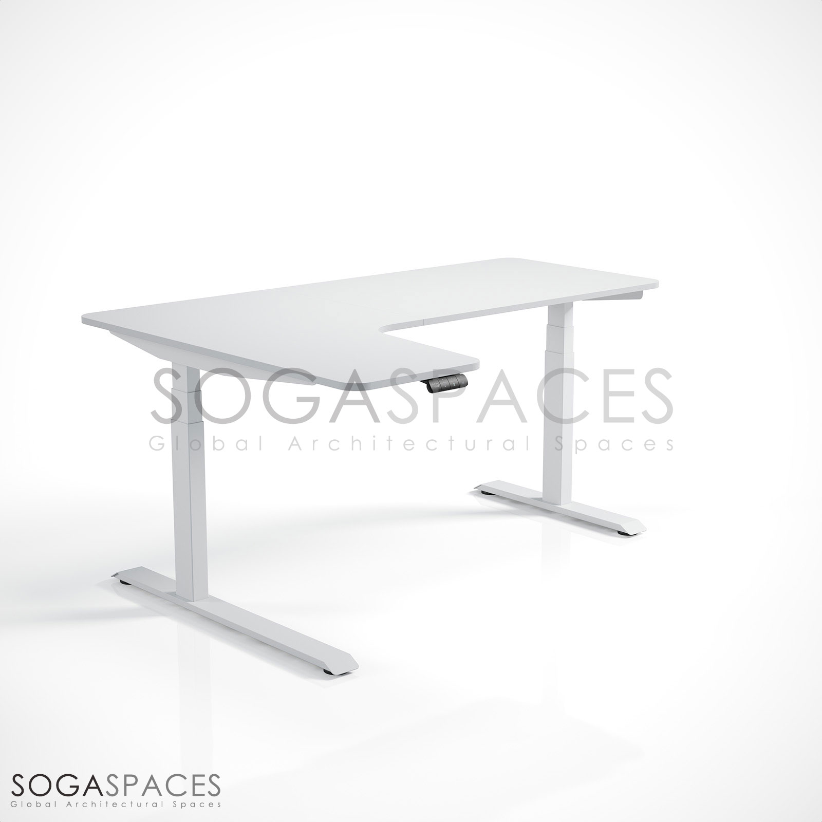 Regula Desk L Type Short - Elektrikli Yükseklik Ayarlı Kısa L Tipi Çalışma Masası - Görsel 43