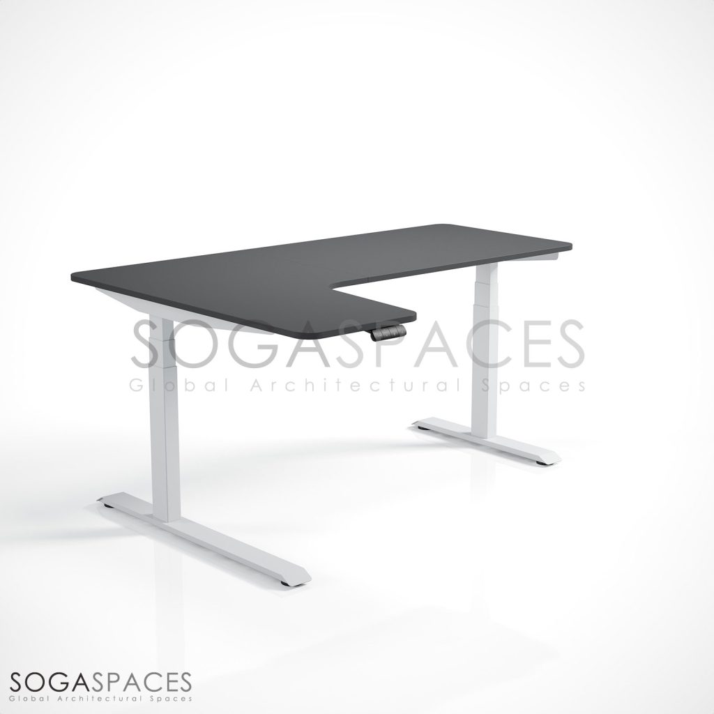 Regula Desk L Type Short - Elektrikli Yükseklik Ayarlı Kısa L Tipi Çalışma Masası