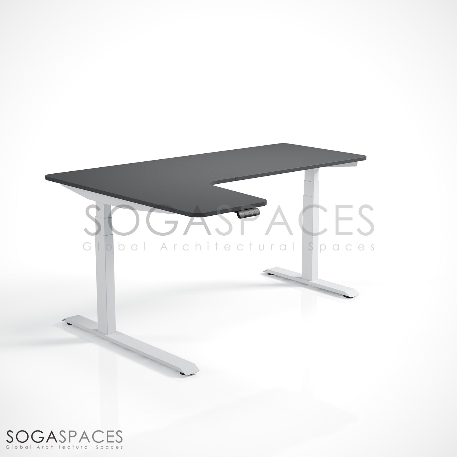 Regula Desk L Type Short - Elektrikli Yükseklik Ayarlı Kısa L Tipi Çalışma Masası - Görsel 45