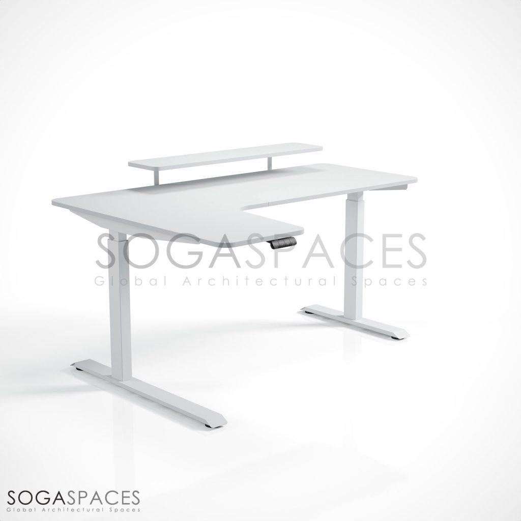 Regula Desk L Type Short - Elektrikli Yükseklik Ayarlı Kısa L Tipi Çalışma Masası