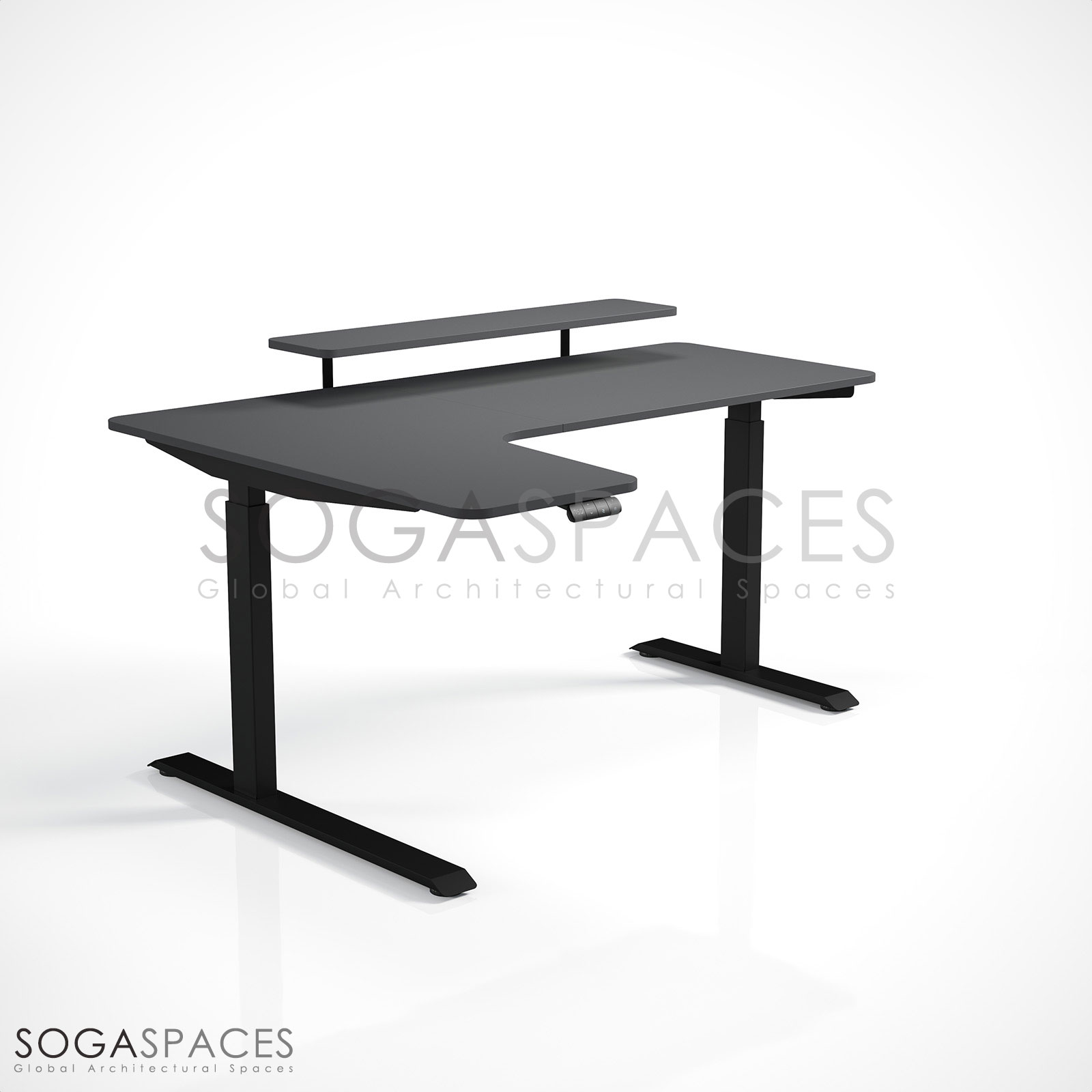 Regula Desk L Type Short - Elektrikli Yükseklik Ayarlı Kısa L Tipi Çalışma Masası - Görsel 54
