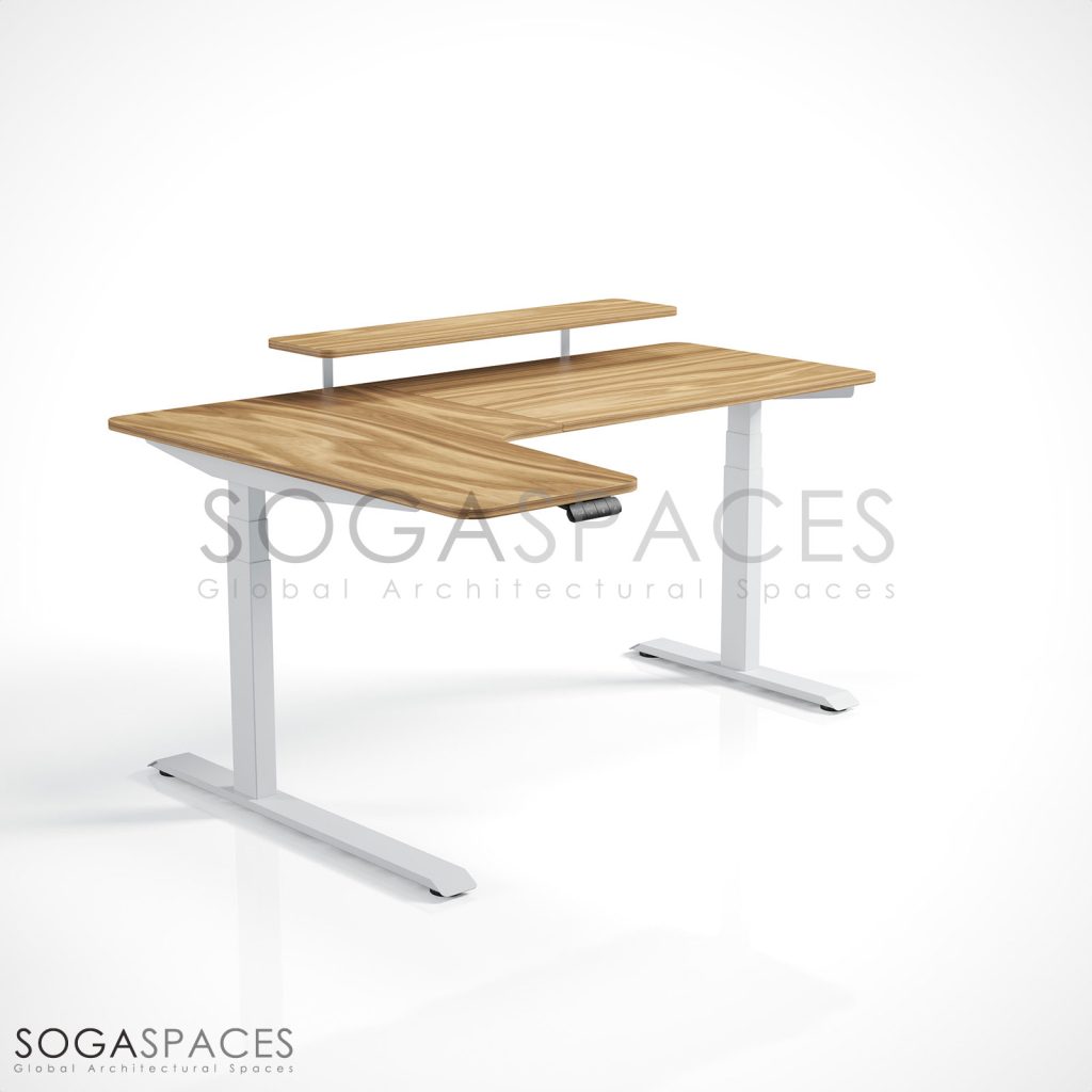 Regula Desk L Type Short - Elektrikli Yükseklik Ayarlı Kısa L Tipi Çalışma Masası