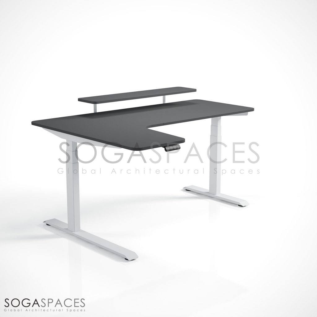 Regula Desk L Type Short - Elektrikli Yükseklik Ayarlı Kısa L Tipi Çalışma Masası