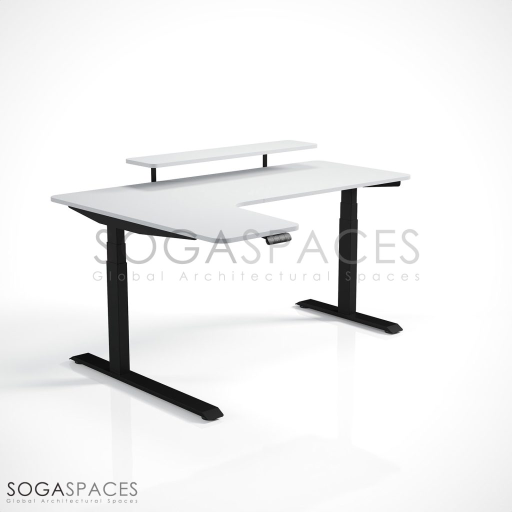 Regula Desk L Type Short - Elektrikli Yükseklik Ayarlı Kısa L Tipi Çalışma Masası