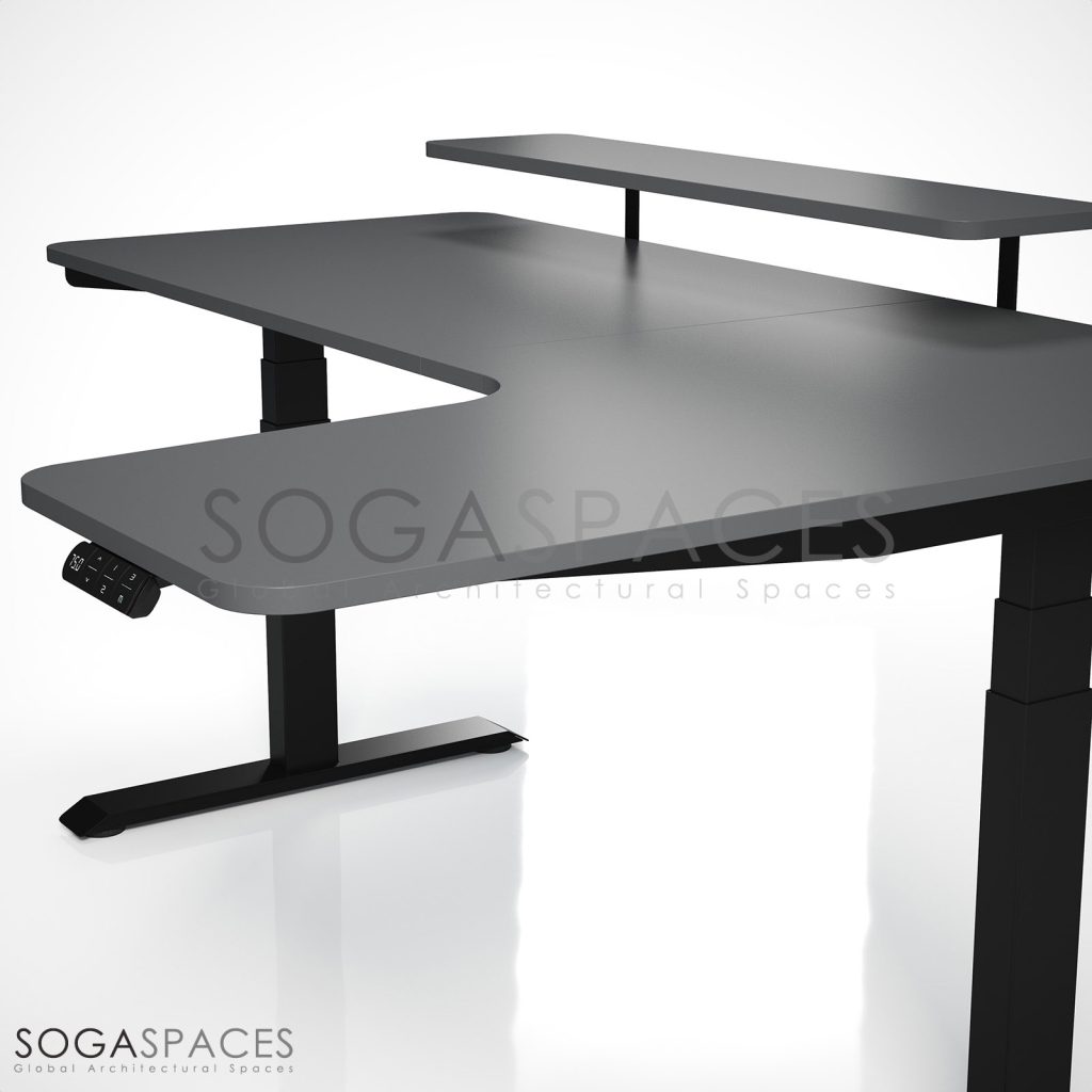 Regula Desk L Type Short - Elektrikli Yükseklik Ayarlı Kısa L Tipi Çalışma Masası