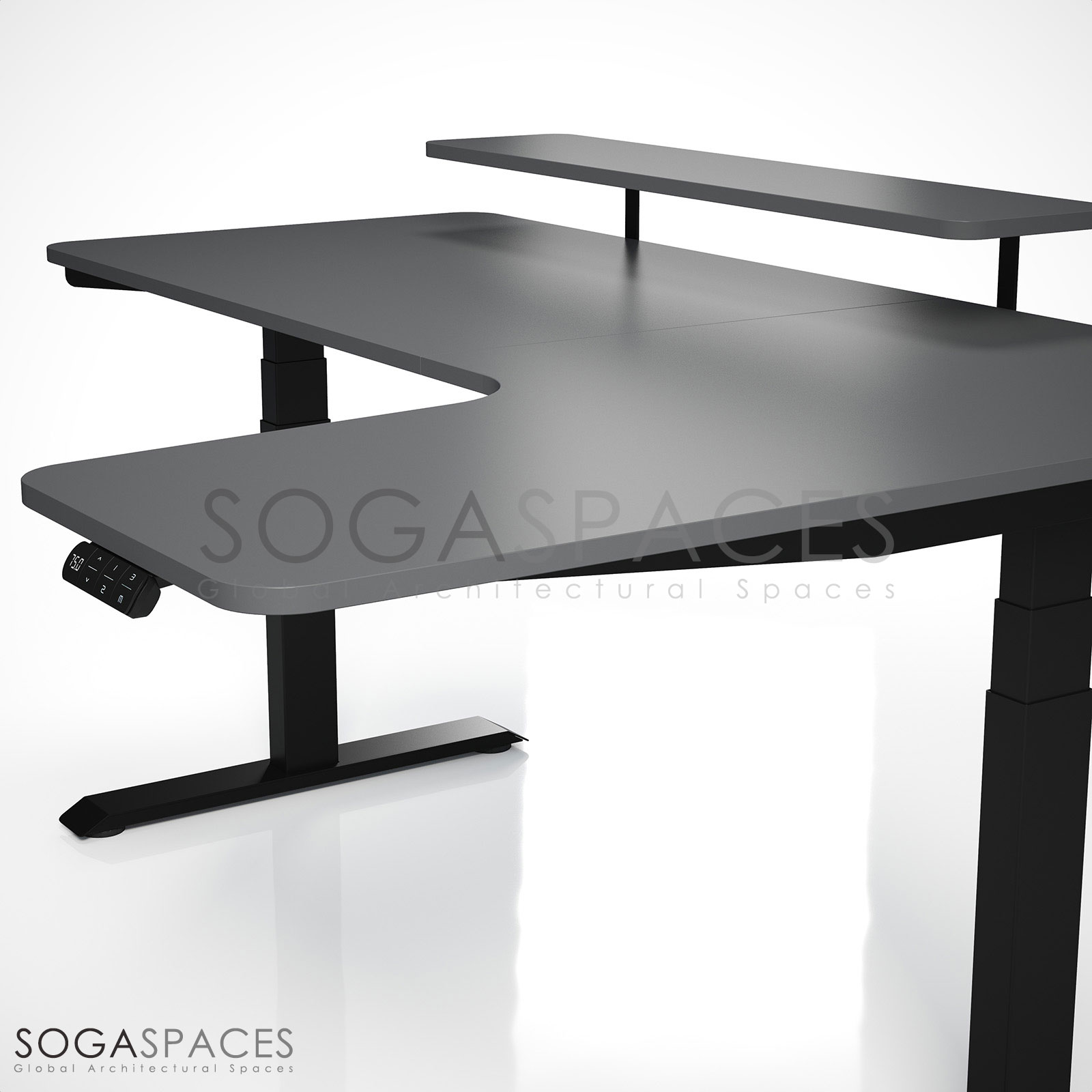 Regula Desk L Type Short - Elektrikli Yükseklik Ayarlı Kısa L Tipi Çalışma Masası - Görsel 2