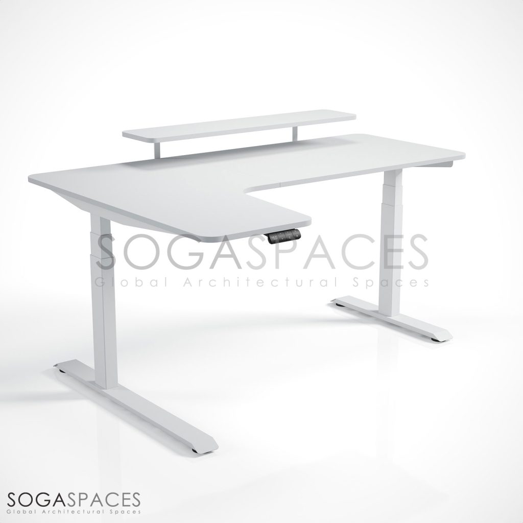 Regula Desk L Type Short - Elektrikli Yükseklik Ayarlı Kısa L Tipi Çalışma Masası