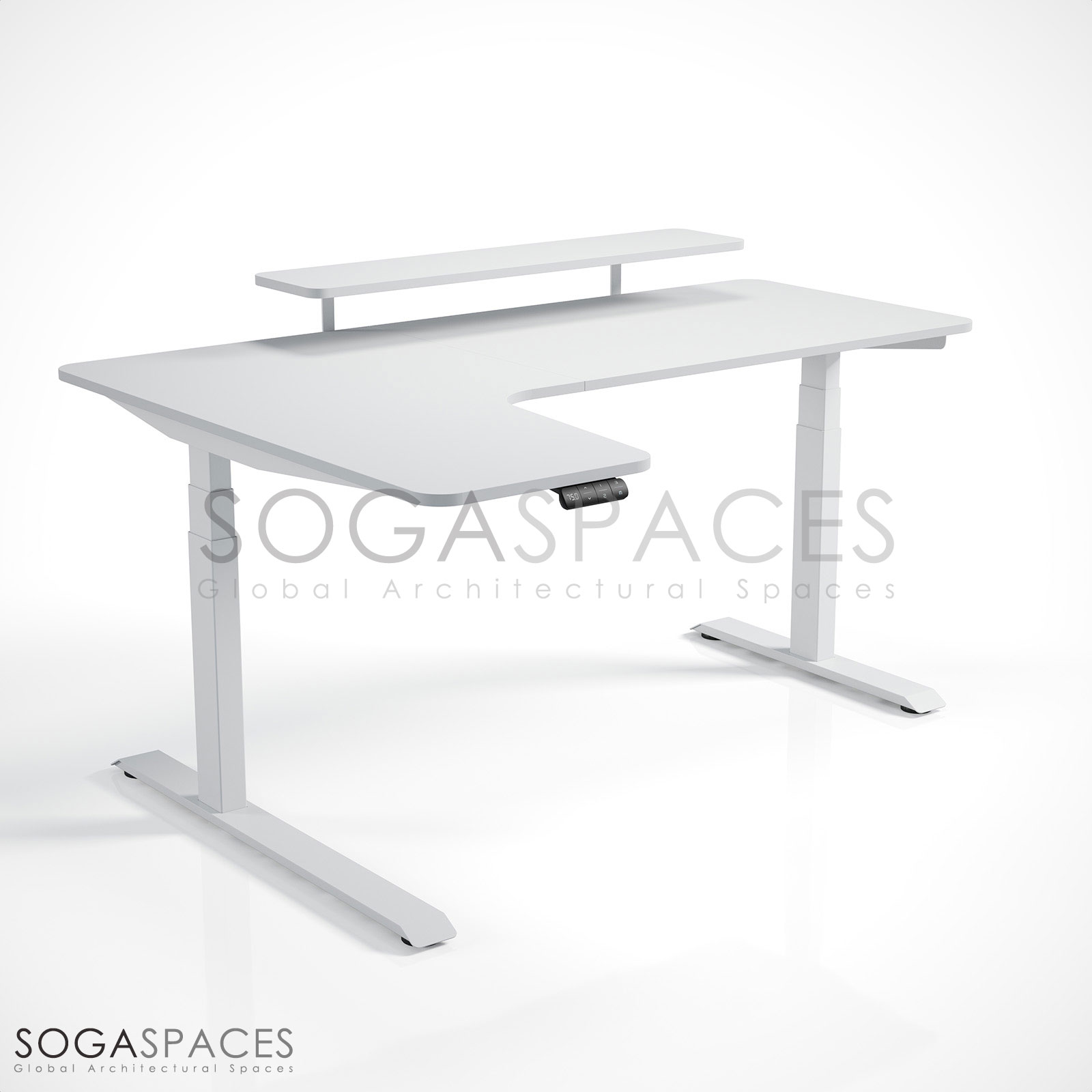 Regula Desk L Type Short - Elektrikli Yükseklik Ayarlı Kısa L Tipi Çalışma Masası - Görsel 8