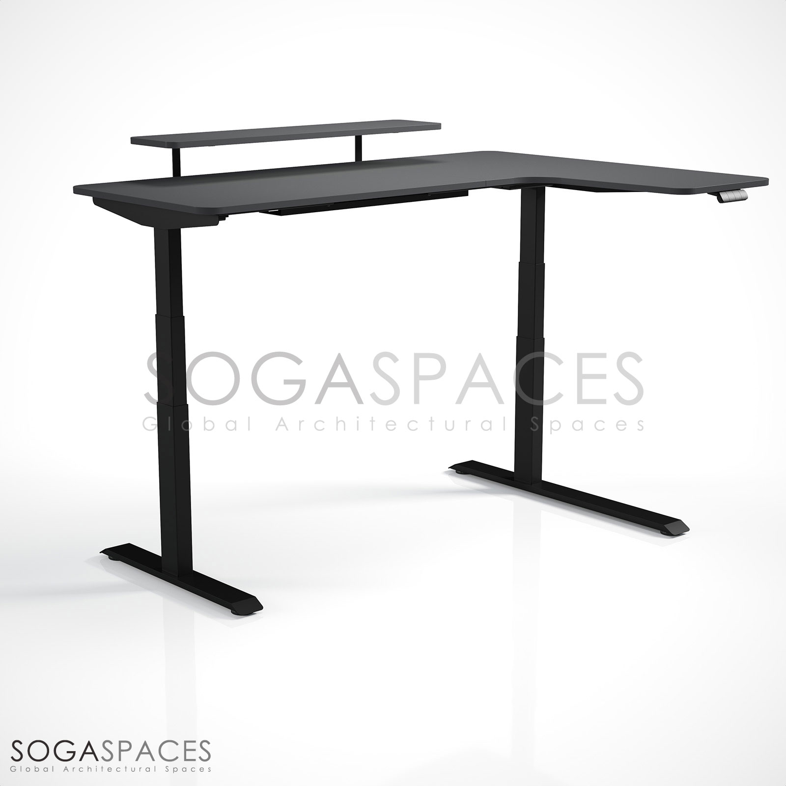 Regula Desk L Type Short - Elektrikli Yükseklik Ayarlı Kısa L Tipi Çalışma Masası - Görsel 9