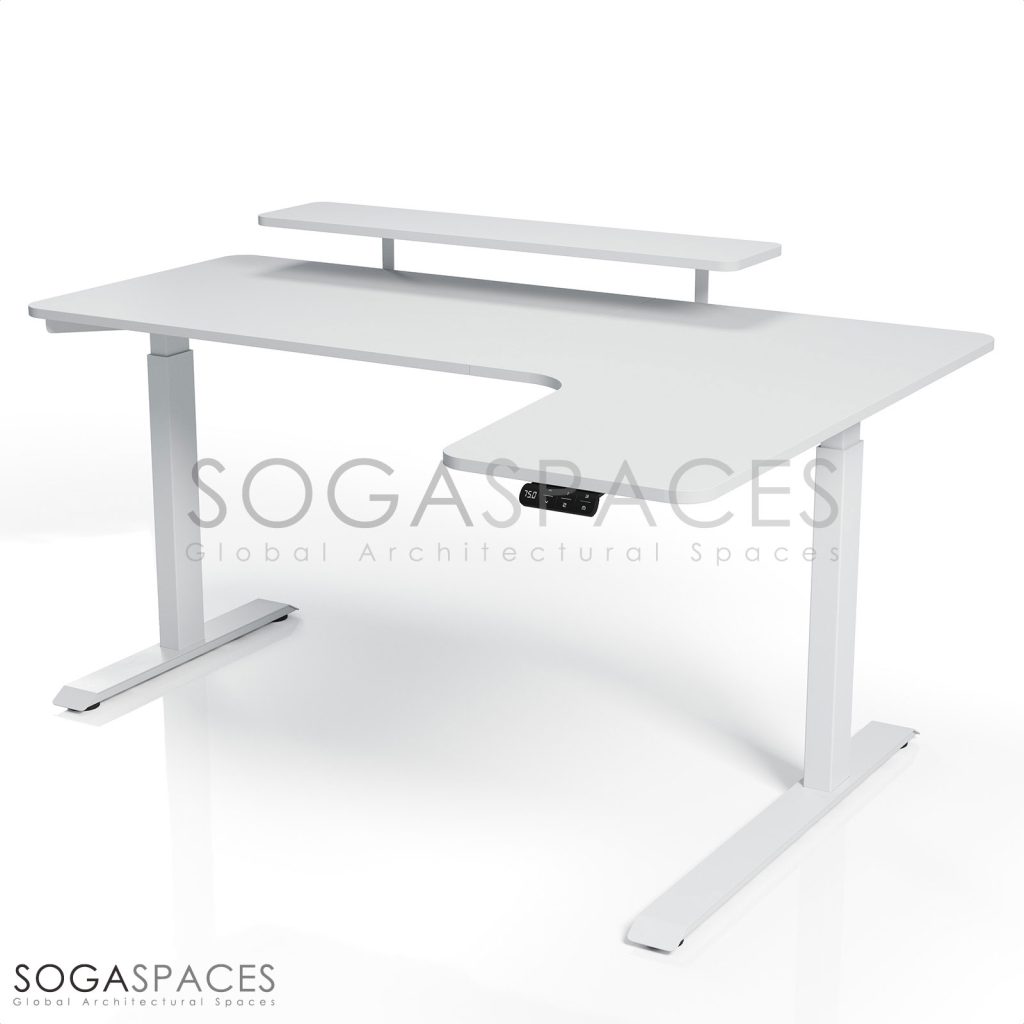 Regula Desk L Type Short - Elektrikli Yükseklik Ayarlı Kısa L Tipi Çalışma Masası