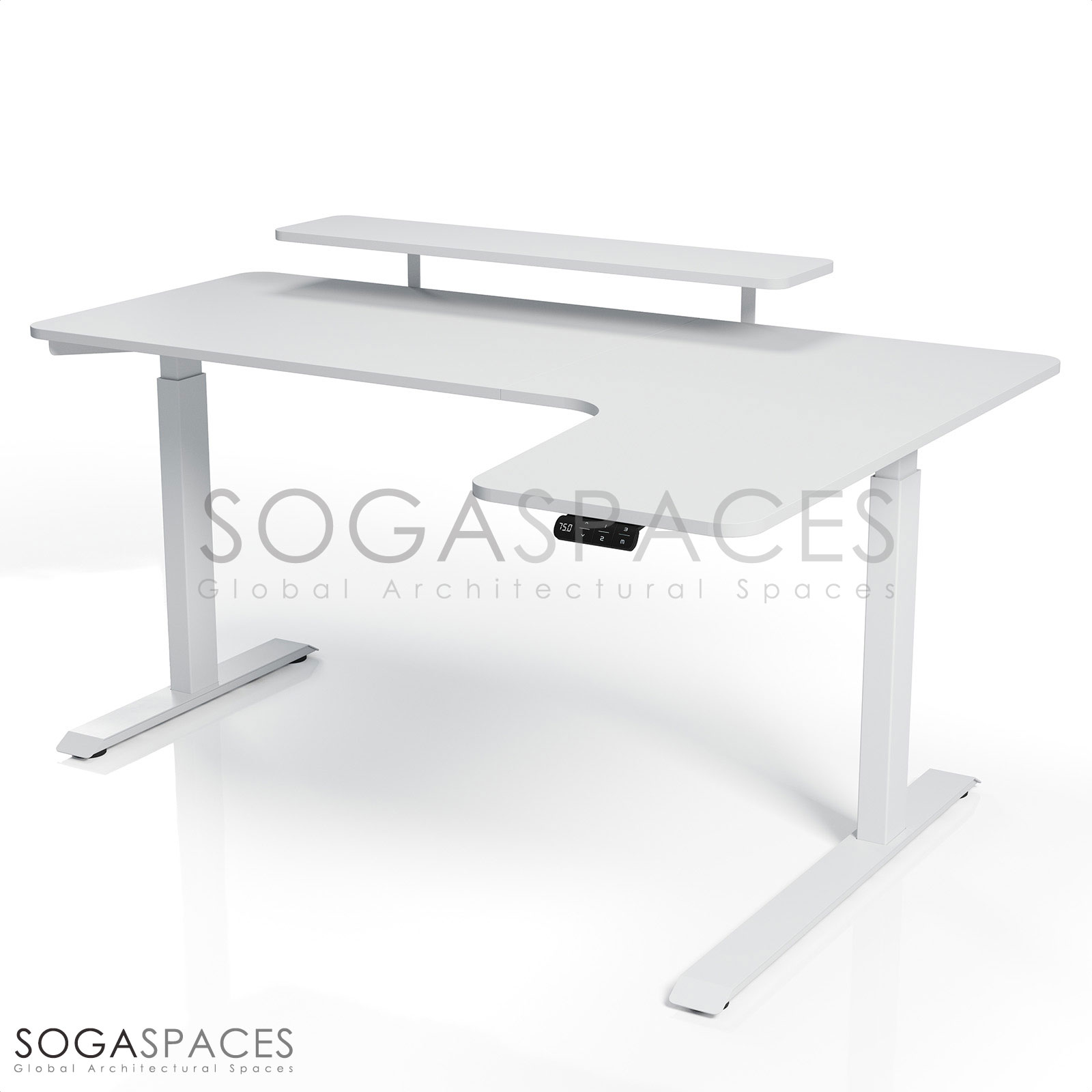 Regula Desk L Type Short - Elektrikli Yükseklik Ayarlı Kısa L Tipi Çalışma Masası - Görsel 11