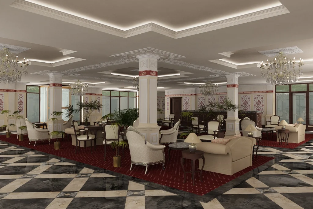 Alma-Ata'da Otel projesinden bir görsel